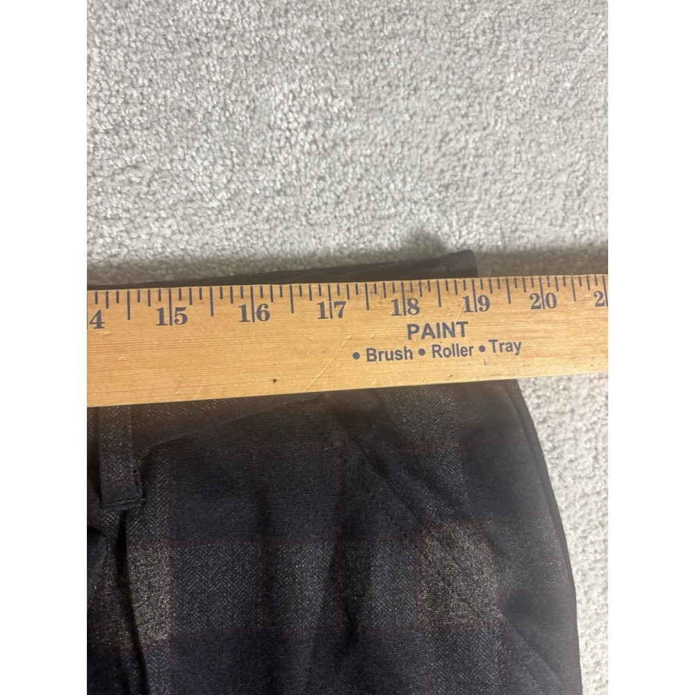 democracy plaid ab technology dress pants plaid tapered leg  Cropped‎ Belted 16 - Picture 5 of 9